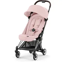 Коляска Cybex Coya Chrome Dark Brown Peach Pink  (522004415) - мініатюра 2