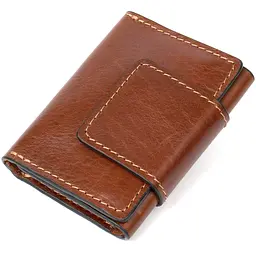 Шкіряна візитниця GRANDE PELLE 7х10х1.5 см acs0018805