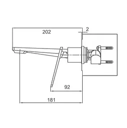 Змішувач для умивальника Frap F1057-22 - мініатюра 2