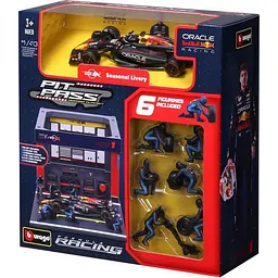 Ігровий набір Формула-1 Pit Pass Oracle red bull racing Bburago 18-38453 #1 - мініатюра 6