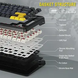 Клавіатура Attack Shark M86 RGB Linear Blueberry Switches Black (AS-6972792470474-SB-UA) [166766] - мініатюра 5