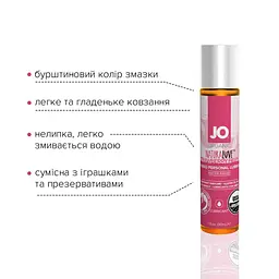 Змазка на водній основі System JO Naturalove Strawberry, 30 мл - мініатюра 3