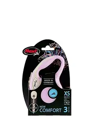 Повідець-рулетка Flexi New Comfort ХS для собак дрібних порід трос 3 м до 8 кг сиреневий - мініатюра 2
