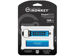 Флешка Kingston 128 GB IronKey Keypad Blue USB 3.2 (IKKP200C/128GB) - мініатюра 6