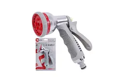 Пістолет для поливу Intertool 8 функцій ХРОМ GE-0004 - мініатюра 2