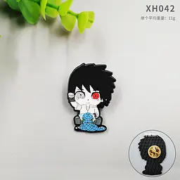 Значок Наруто Саске Naruto Sasuke 3,5 см P N S 01 - мініатюра 2
