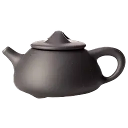 Иссинский чайник Трехрогий из печи, 190 мл - Черный