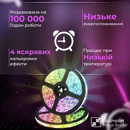 Світлодіодна стрічка TV Light 5 метрів із пультом, мультиколор - мініатюра 4