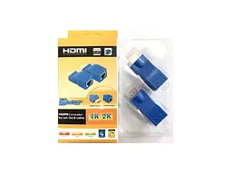 Подовжувач ATCOM HDMI-Ethernet, до 30м (у комплекті 2 шт) 14369