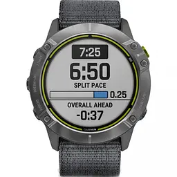 Смарт-годинник Garmin Enduro Steel with Gray UltraFit Nylon Strap (010-02408-00/10) - мініатюра 2
