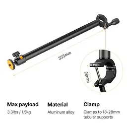 Штатив-тримач Ulanzi Vijim horizontal Extension Arm UV-2793 LS02A Black - мініатюра 8