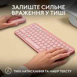 Комплект (клавіатура + миша) Logitech Pebble 2 Combo Rose (920-012241) UA [141508] - мініатюра 13