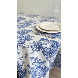 Скатертина  Ecotton Duck водовідштовхувальна 170х220 см Blue (25366) - мініатюра 4