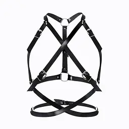 Портупея жіноча Art of Sex - Agnessa Leather harness, XS-M, чорний - мініатюра 2