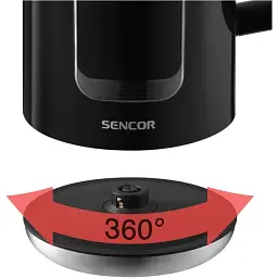 Електрочайник Sencor 1.7 л чорний (SWK0951BK) - мініатюра 4