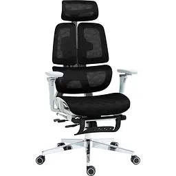Офісне крісло GT Racer B-2450 White/Black [125571] - мініатюра 7