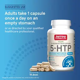 Гідроксітриптофан Jarrow Formulas 5-HTP 50 мг 90 капсул - мініатюра 7