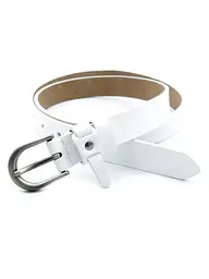 Жіночий шкіряний ремінь 2,3 х 110 см Weatro Білий zhin-kit-23k-0073 (zhin-kit-23k-0073)