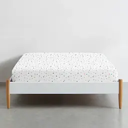 Комплект постільної білизни Cosas полуторний з простирадлом на резинці BEIGE GEOMETRY CS8 160 x 220 см (CellAshbeige_El-ColorBlots_160) - мініатюра 9