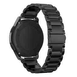 Металевий ремінець Watchbands Stainless Premium для Samsung Gear S3 - чорний (WB006METALBLACK-2021-1) - мініатюра 2