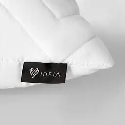 Подушка Ideia Nordic Comfort чохол зі стібкою антиалергенне волокно 50х50 см біла (8-34688) - мініатюра 4