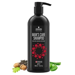Шампунь Чоловічий догляд для волосся, бороди та тіла MAN'S CARE SHAMPOO for hair, beard and body ANAGANA 1000 мл - мініатюра 2