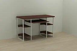 Комп'ютерний стіл Ferrum-decor Тім 75x140x60 білий ДСП Венге 32мм (FRD-106108)