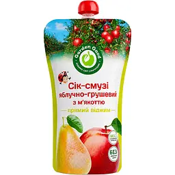 Сік-смузі Garden Gadz яблучно-грушевий з м'якоттю 1 л