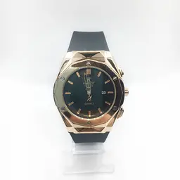 Наручний годинник чоловічий Clockhouse Hublot Золотистий (IBW265Y) - мініатюра 2