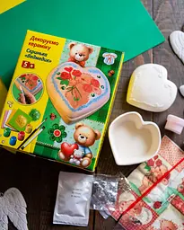 Набір для творчості Ranok Creative Декоруємо кераміку Скринька Ведмедик (10100767У) - мініатюра 3