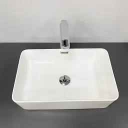 Умивальник VBI Arabba white накладний VBI-013501, Білий - мініатюра 3