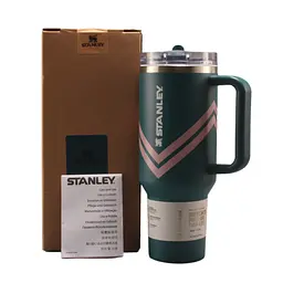 Термокухоль Stanley Quencher ProTour Flip Straw Tumbler з неіржавкої сталі Rose Quartz & Bay Leaf 1,18 л KT6007882