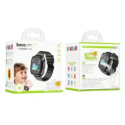 Дитячий смарт-годинник Hoco Y100 36 mm SIM-картка 2G чорний - мініатюра 7