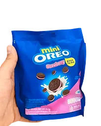Печиво Oreo Biscuit Mini Filled With Strawberry Cream 61.3 г - мініатюра 6