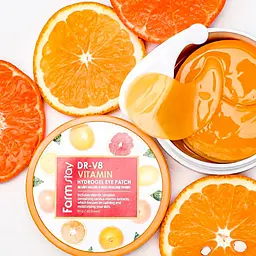 Патчі під очі FarmStay DR-V8 Vitamin Hydrogel Eye Patch 60 шт. - мініатюра 8