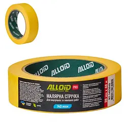 Alloid Pro. Стрічка малярська 30мм х 40м, 140мкм