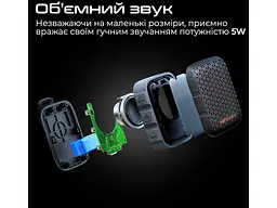 Портативна колонка HiFuture Pocket-S 5W Grey-Blue (pocket-s.greyblue) - мініатюра 4