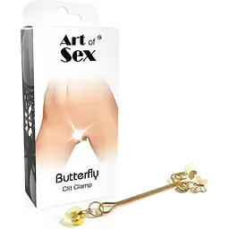 Затискач для клітора Art of Sex - Clit Clamp Butterfly - мініатюра 4