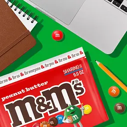 Драже M&M's Peanut Butter Milk Chocolate Candy 255.2г - мініатюра 3