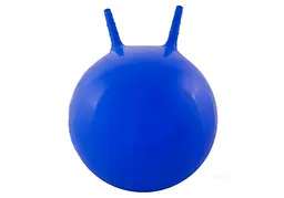 М'яч для фітнесу дитячий EasyFit 45 см із ріжками синій (EF-0380-BE)