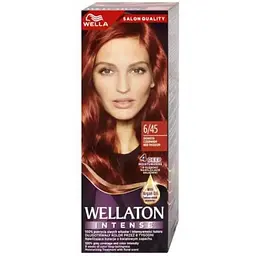 Крем-фарба WELLATON Вулканічний червоний для волосся стійка 6/45