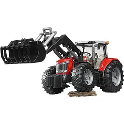 Іграшкова машинка Bruder Трактор Massey Ferguson 7624 з переднім навантажувачем 1:16 (03047) - мініатюра 4