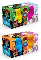 Набір слизь 2 в 1 Mega Stretch Slime + Fluffy Slime Danko Toys
