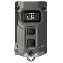 Ліхтар брелок Nitecore TINI 3 2xNiteLab UHE LED 600 лм USB-C (5 режимів) Сірий - мініатюра 2