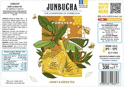 Напій безалкогольний слабогазований Forever Janbucha Honey & Green Tea 0.33 ж/б - мініатюра 6