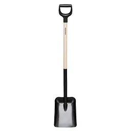 Лопата совкова з дерев'яною ручкою Fiskars Solid™ (1066723)