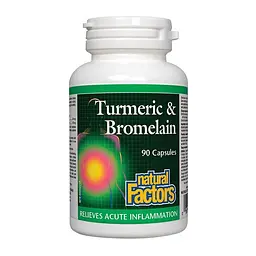 Комплекс із куркумою та бромелаїном Turmeric & Bromelain 450 мг 90 капсул