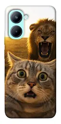 Чохол Demsky Shocked cat and lion для Realme C33