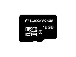 Карта пам'яті Silicon Power microSDHC Class 10 + SD adapter 16 GB (SP016GBSTH010V10-SP)