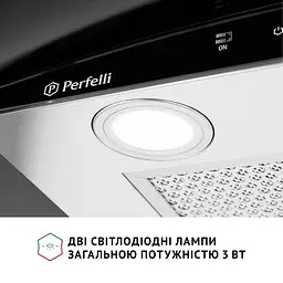 Витяжка декоративна зі склом PERFELLI GRASSI 6PWX INOX - мініатюра 5